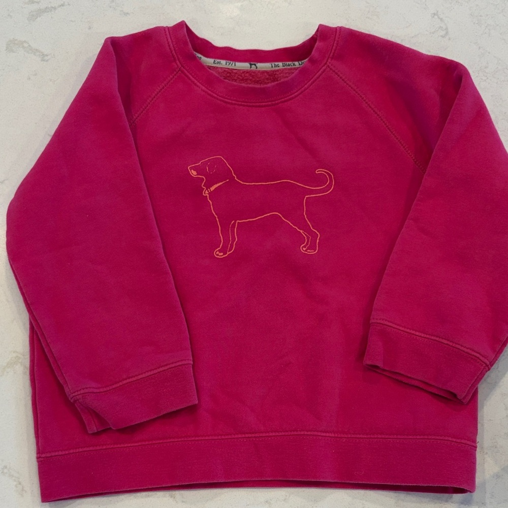 Pink Black Dog Sweatshirt